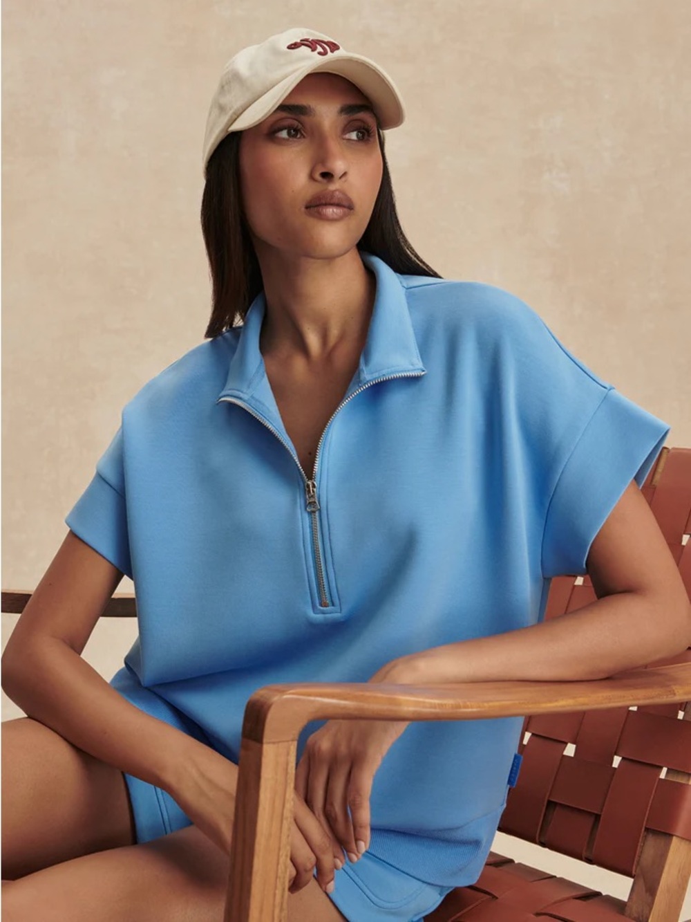 NWT VARLEY Ritchie Short Sleeve Sweat